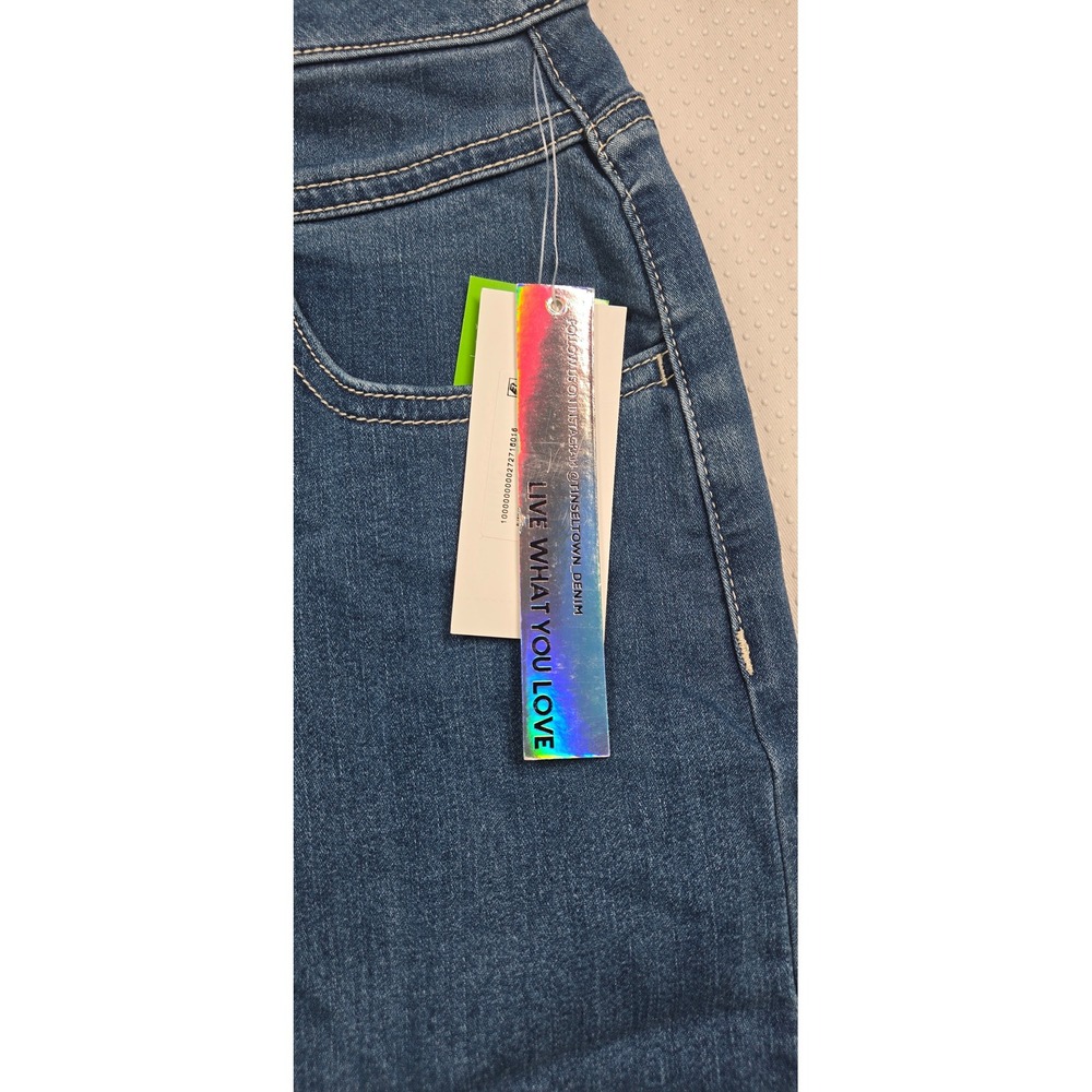 Tinseltown High Rise Denim Maxi Skirt Light Wash Button Fly Size 1/25 NEW - Picture 3 of 8